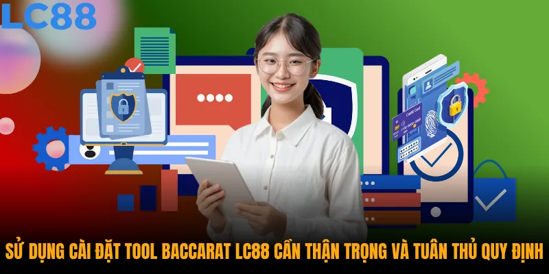 Sử dụng cài đặt tool baccarat LC88 cần thận trọng và tuân thủ quy định